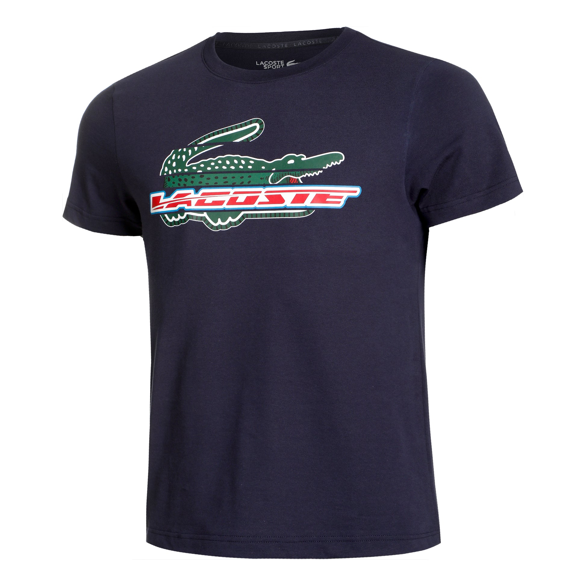 Lacoste Tee T-shirt Heren - zwart, wit