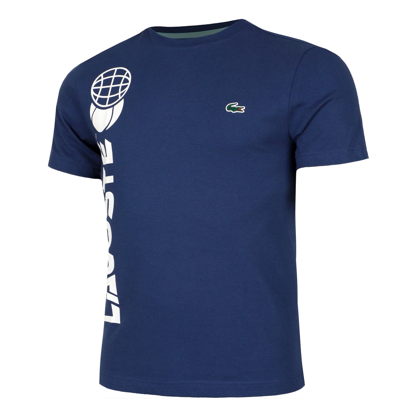 Lacoste Daniil Medvedev T-shirt Hommes - bleu foncé, blanc