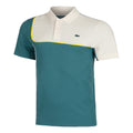 Polo Hommes - bleu petrol, blanc