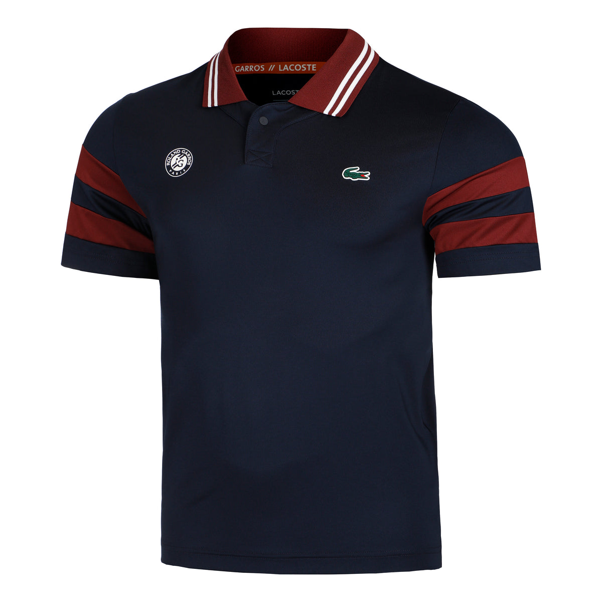 Lacoste Polo Hommes - bleu foncé, rouge foncé