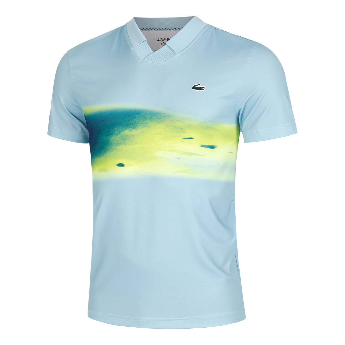 Lacoste LEER Polo Hommes - bleu clair, multicouleur