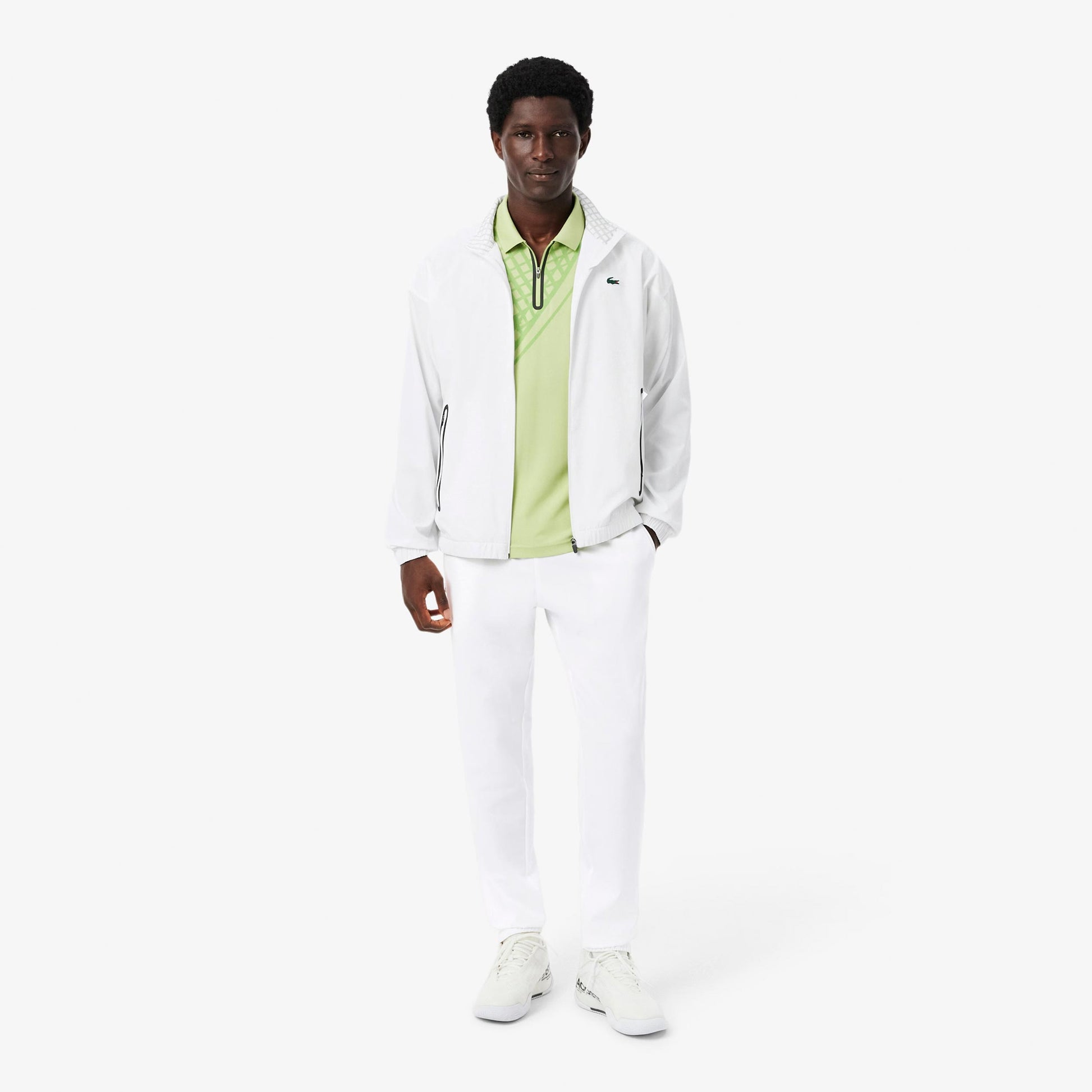 Lacoste Survêtement Hommes-blanc