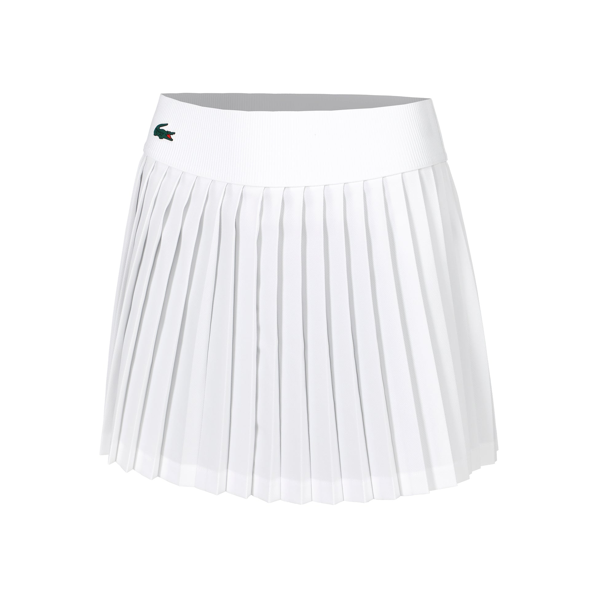 Lacoste Jupe Femmes - blanc, vert foncé