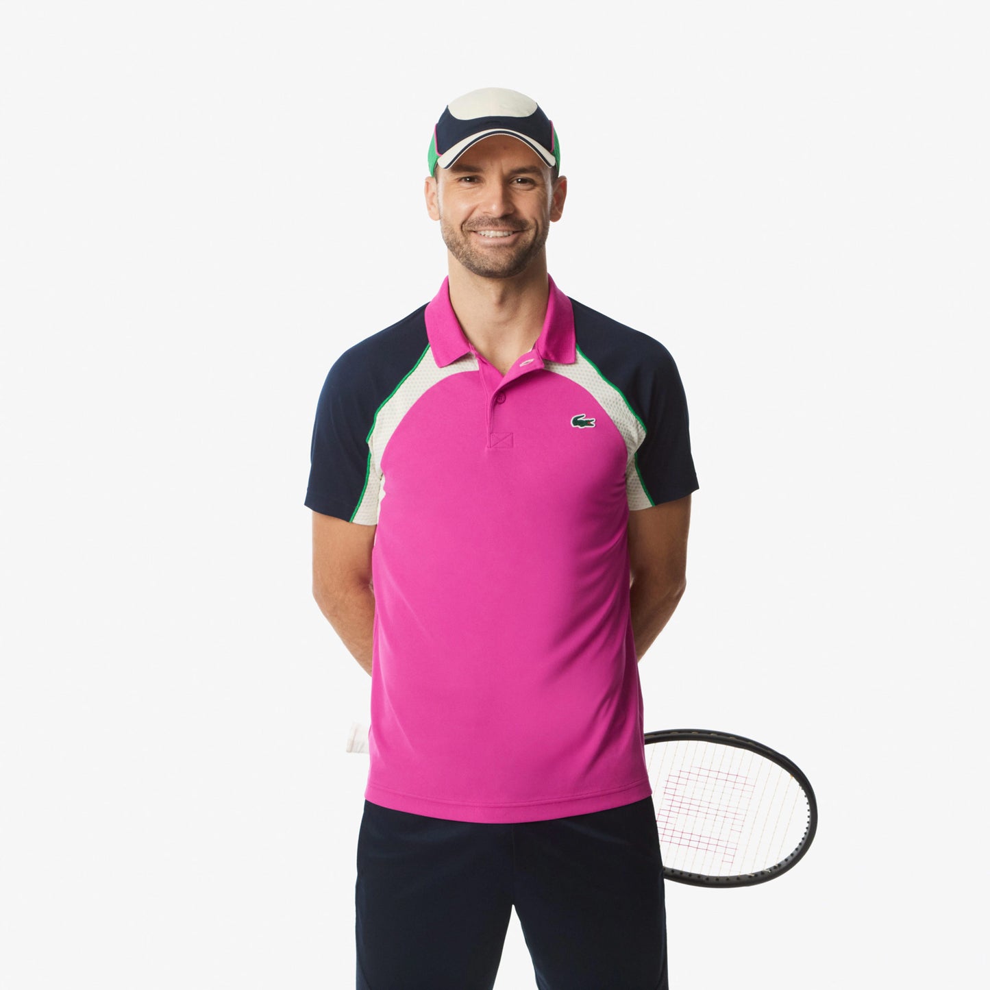 Lacoste Polo Heren-Pink,Veelkleurig