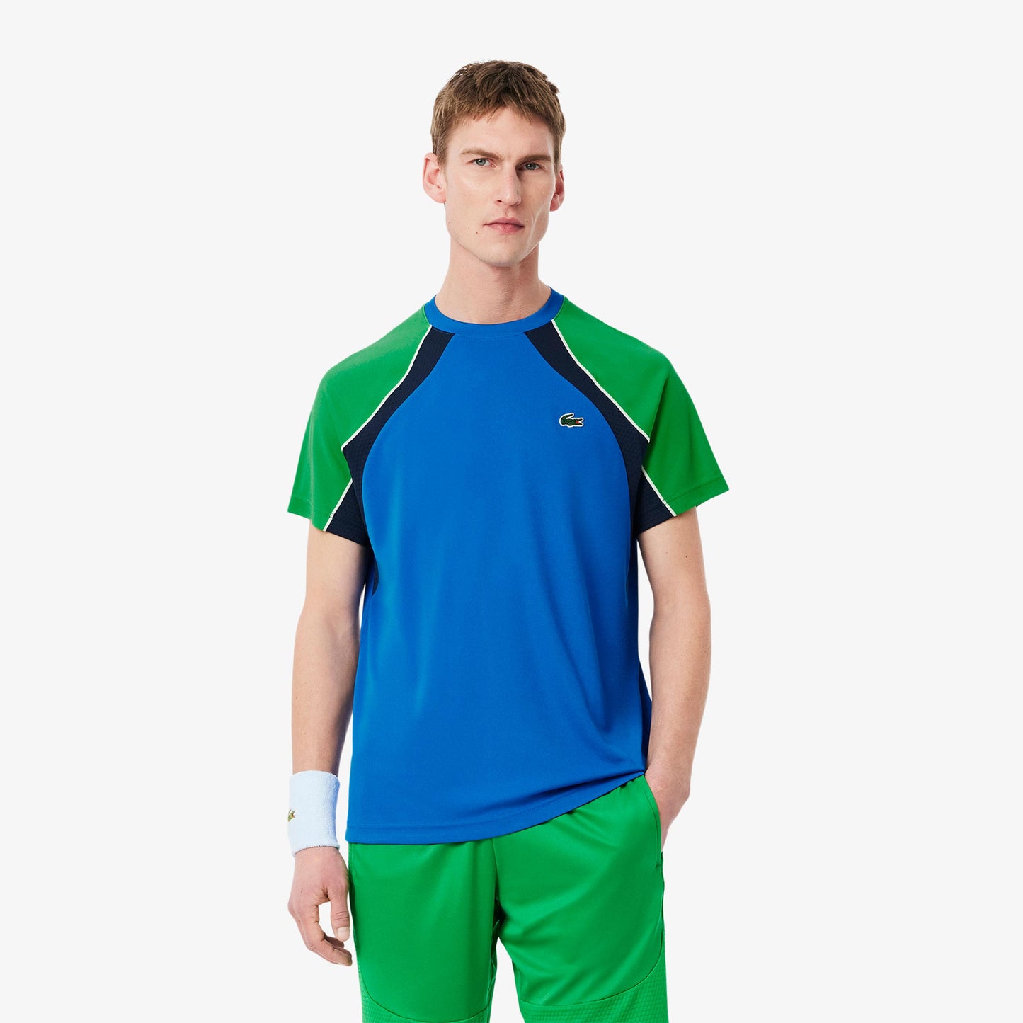 Lacoste T-shirt Heren-Blauw,Veelkleurig