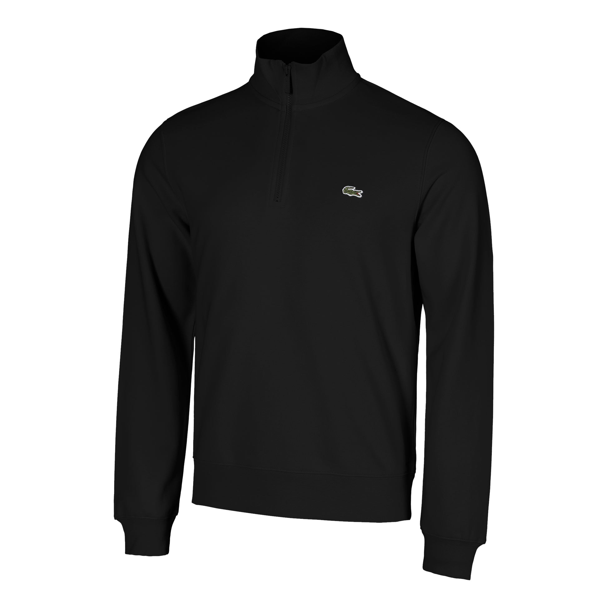 Lacoste High Neck Sweatshirt Heren - zwart