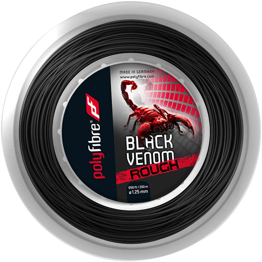 Polyfibre Venom Rough Rol Snaren 200m-Zwart
