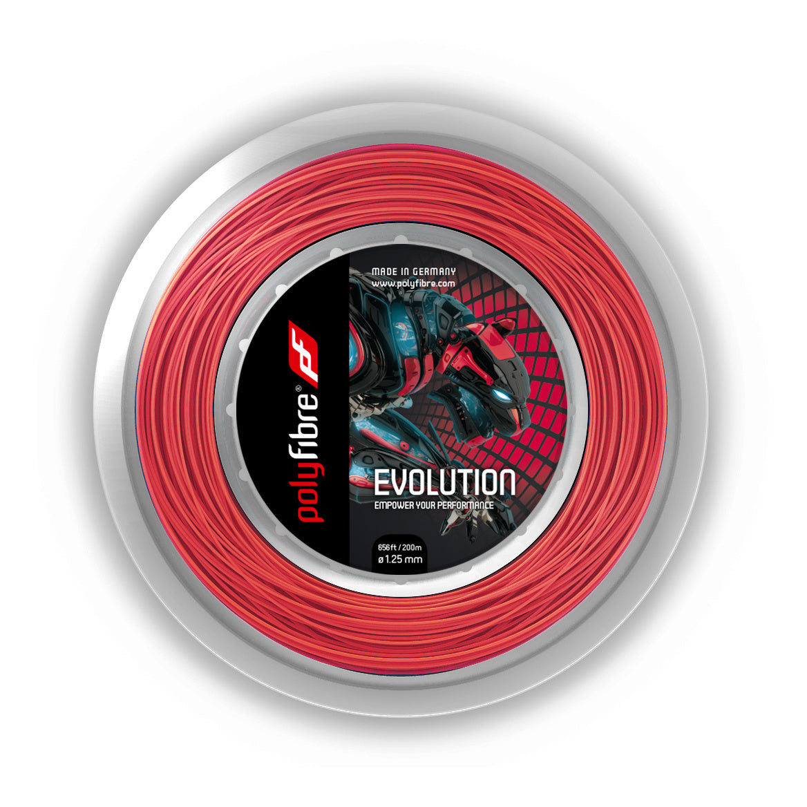 Polyfibre Evolution Rol Snaren 200m-Rood