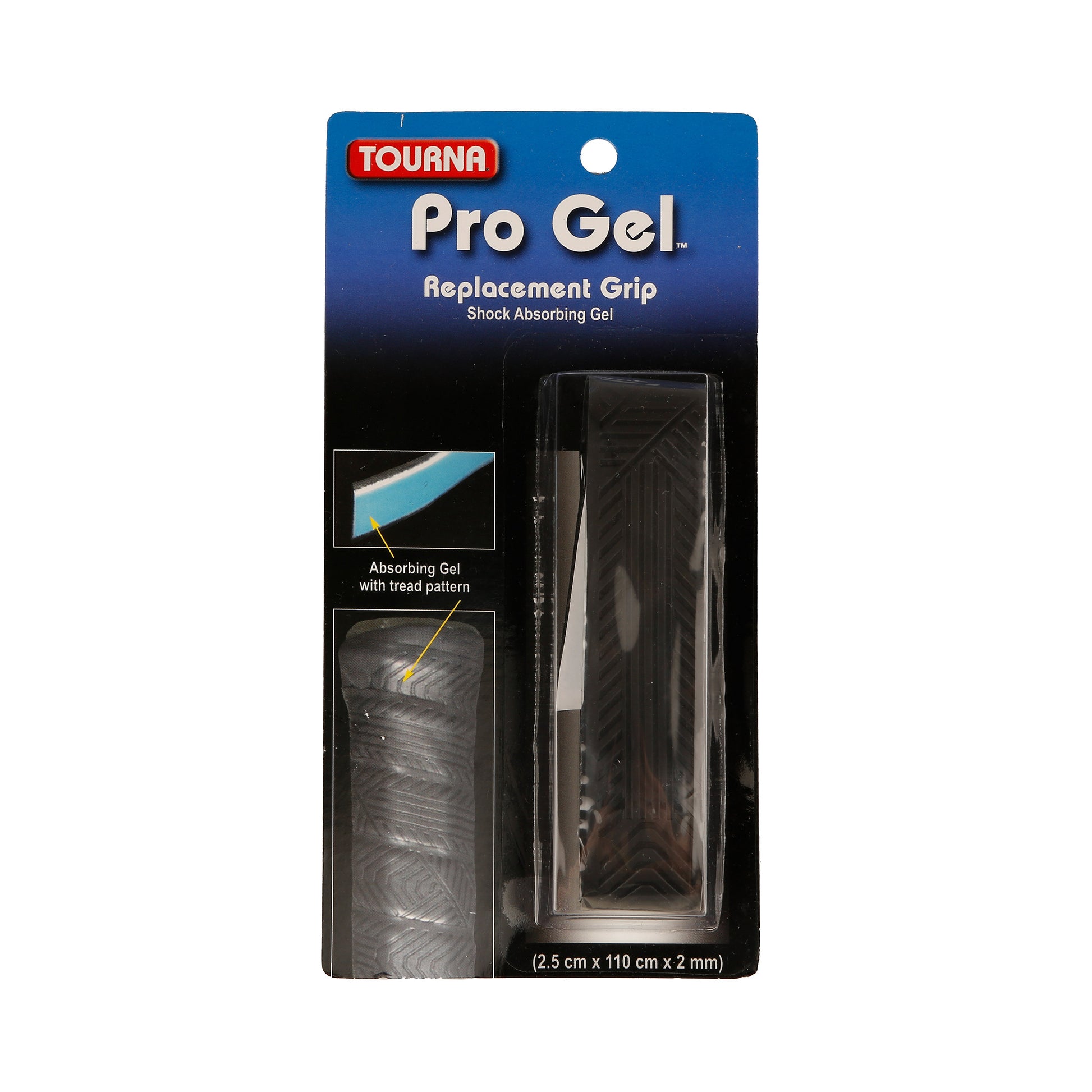 Tourna Pro Gel Verpakking 1 Stuk-Zwart