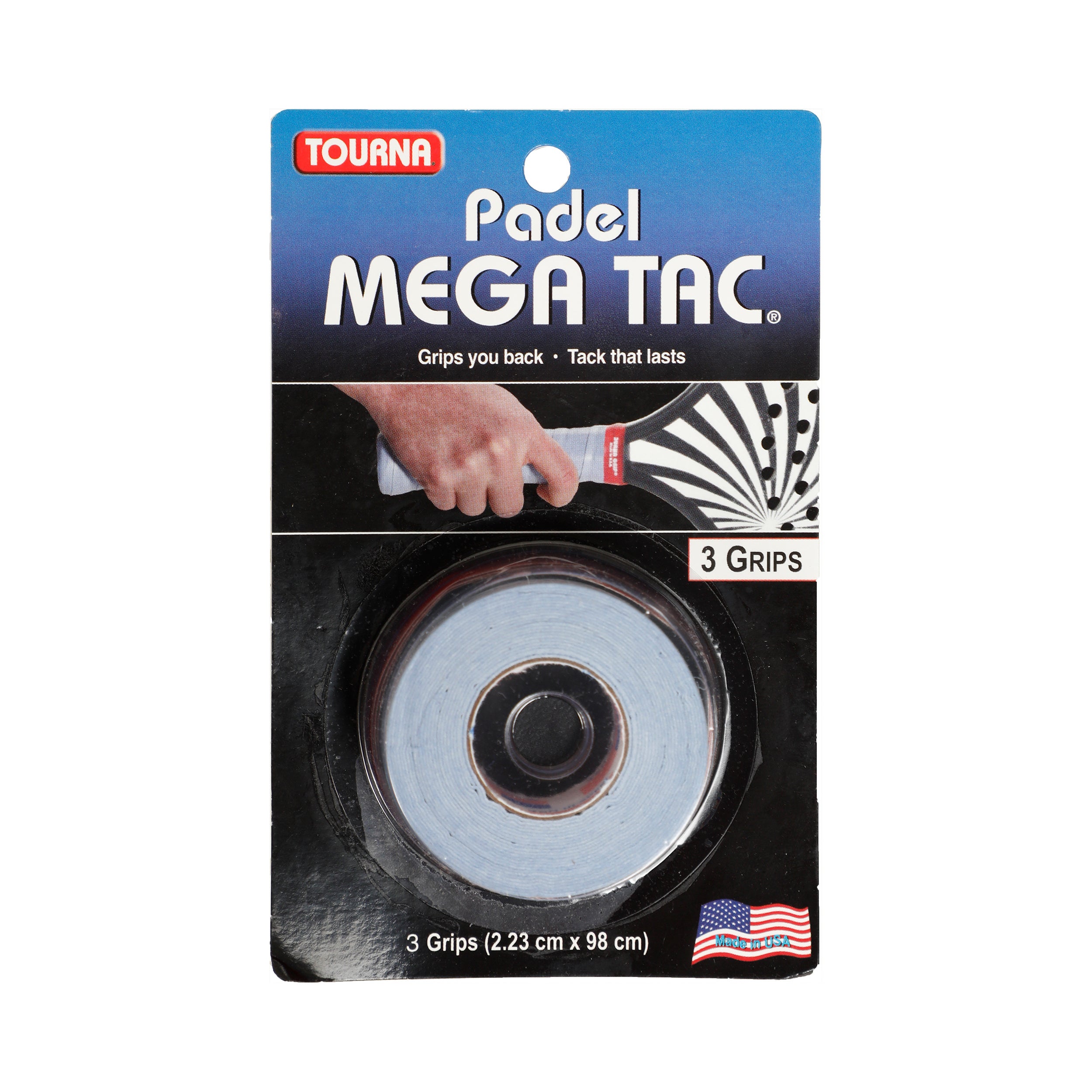 Tourna Padel Mega Tac Verpakking 3 Stuks-Blauw