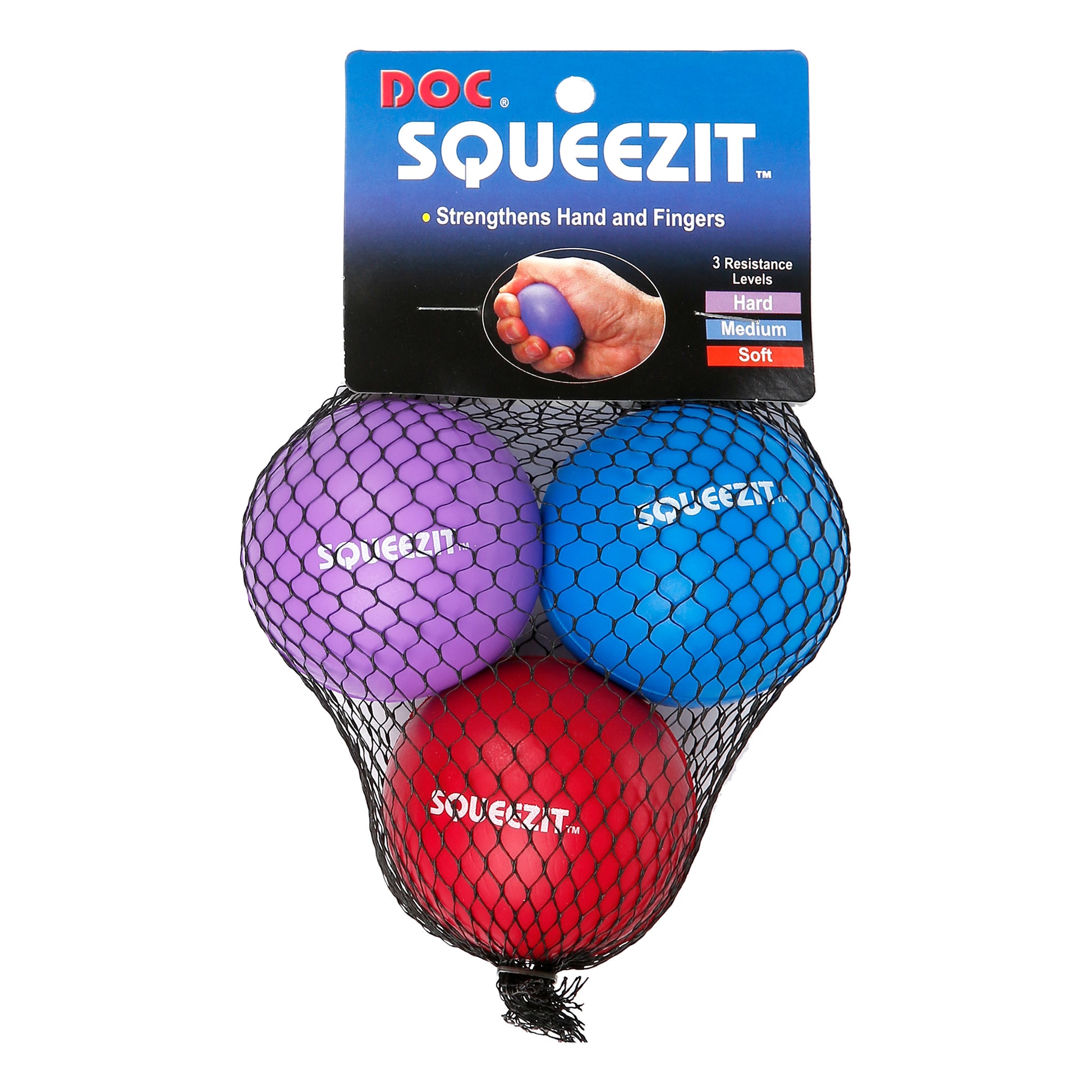 Tourna Squeez It Balle Pack De 3-Bleu,Violet