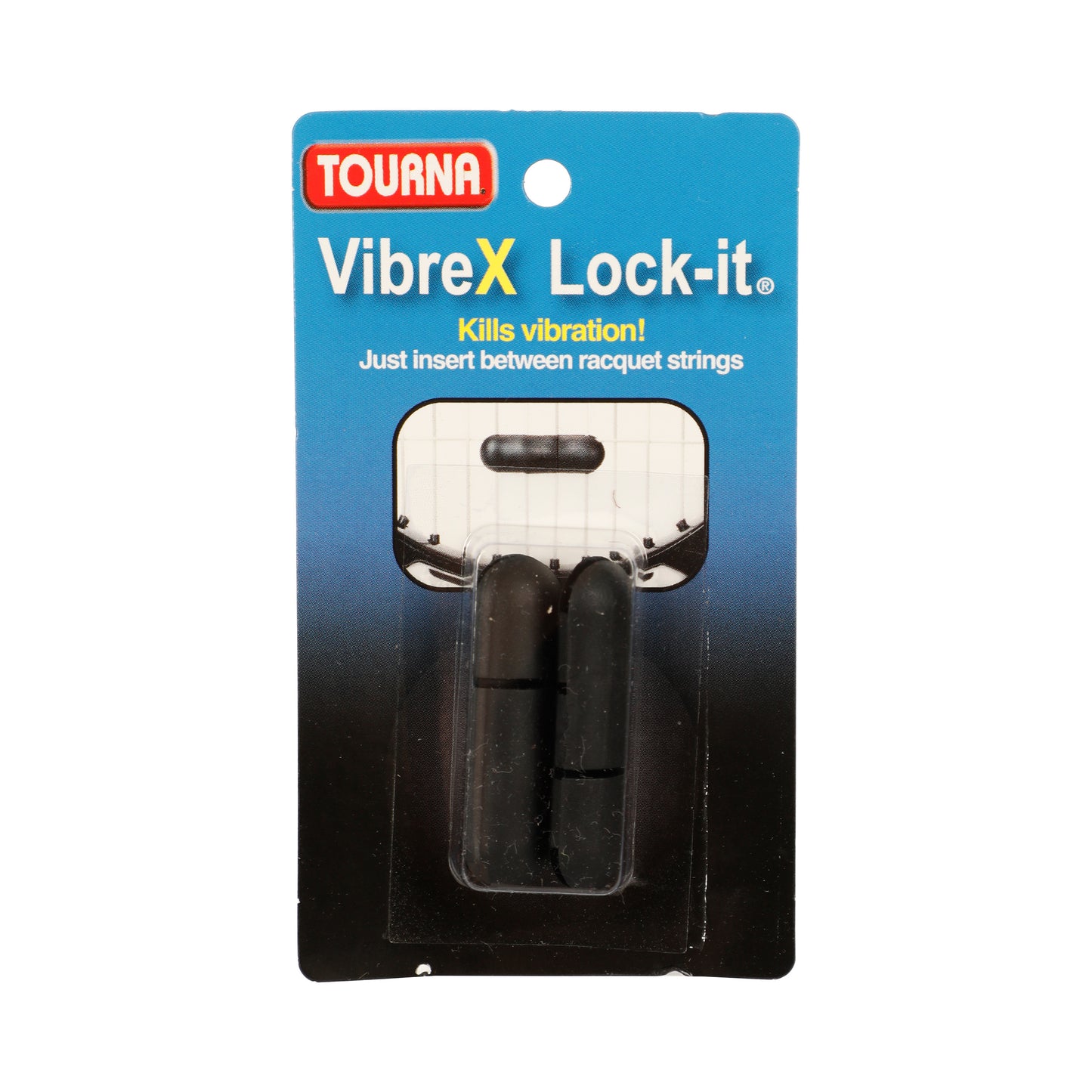 Tourna Vibrex Lock Demper Verpakking 2 Stuks-Zwart