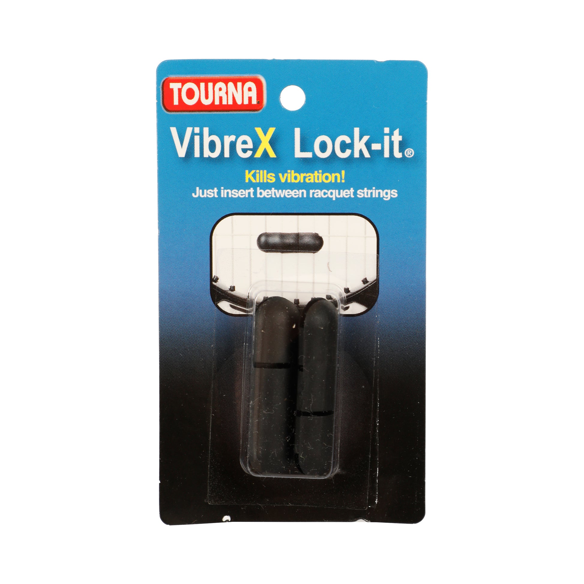 Tourna Vibrex Lock Demper Verpakking 2 Stuks-Zwart