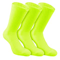 Tennissokken Verpakking 3 stuks Unisex - neongeel,