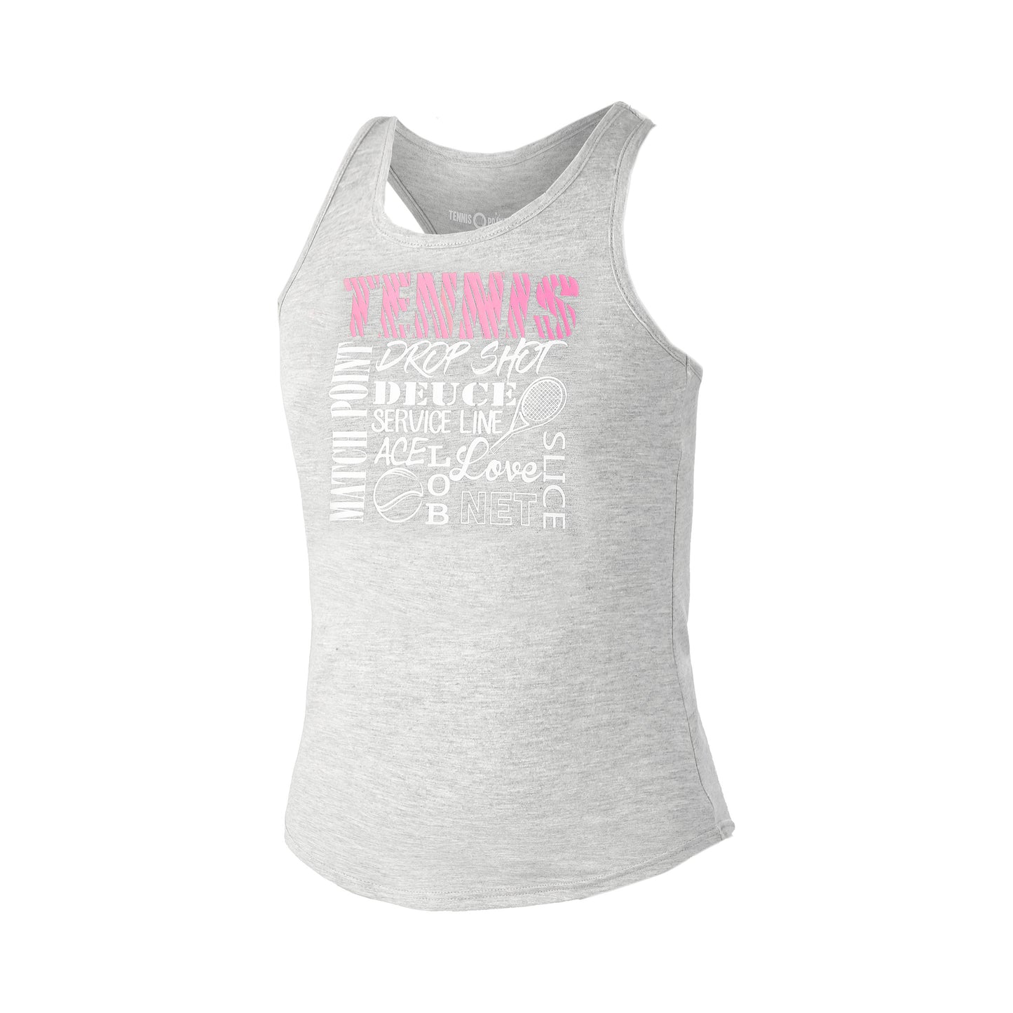Tennis-Point Tennis World Débardeur tank top Filles - gris, multicouleur