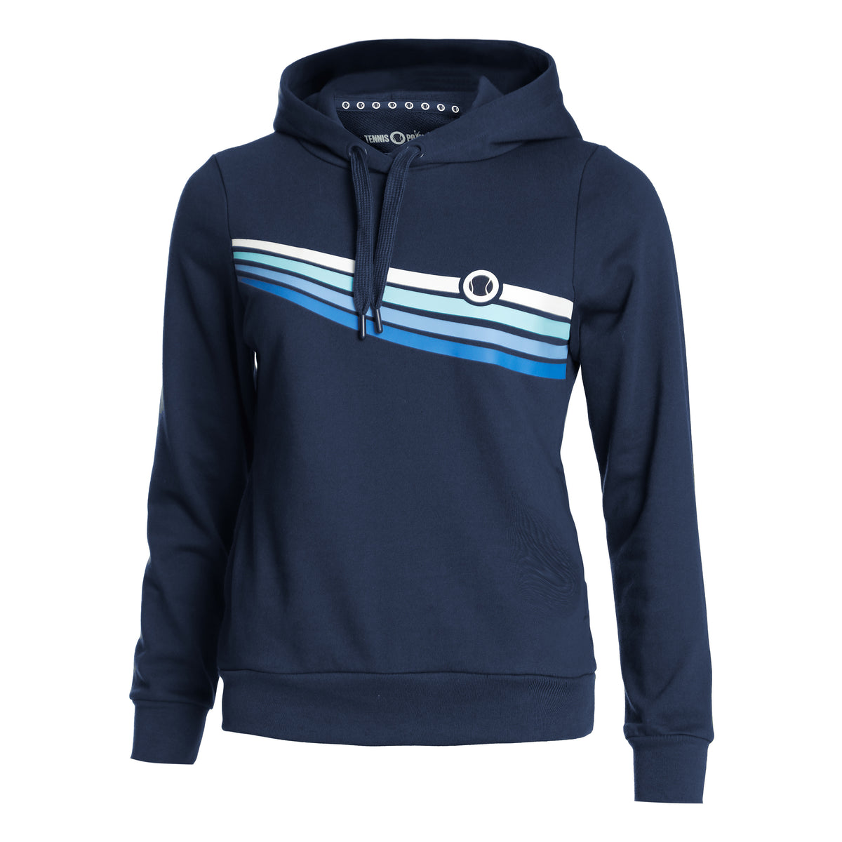 Tennis-Point Sweater Met Capuchon Special Edition Dames-Donkerblauw,Veelkleurig
