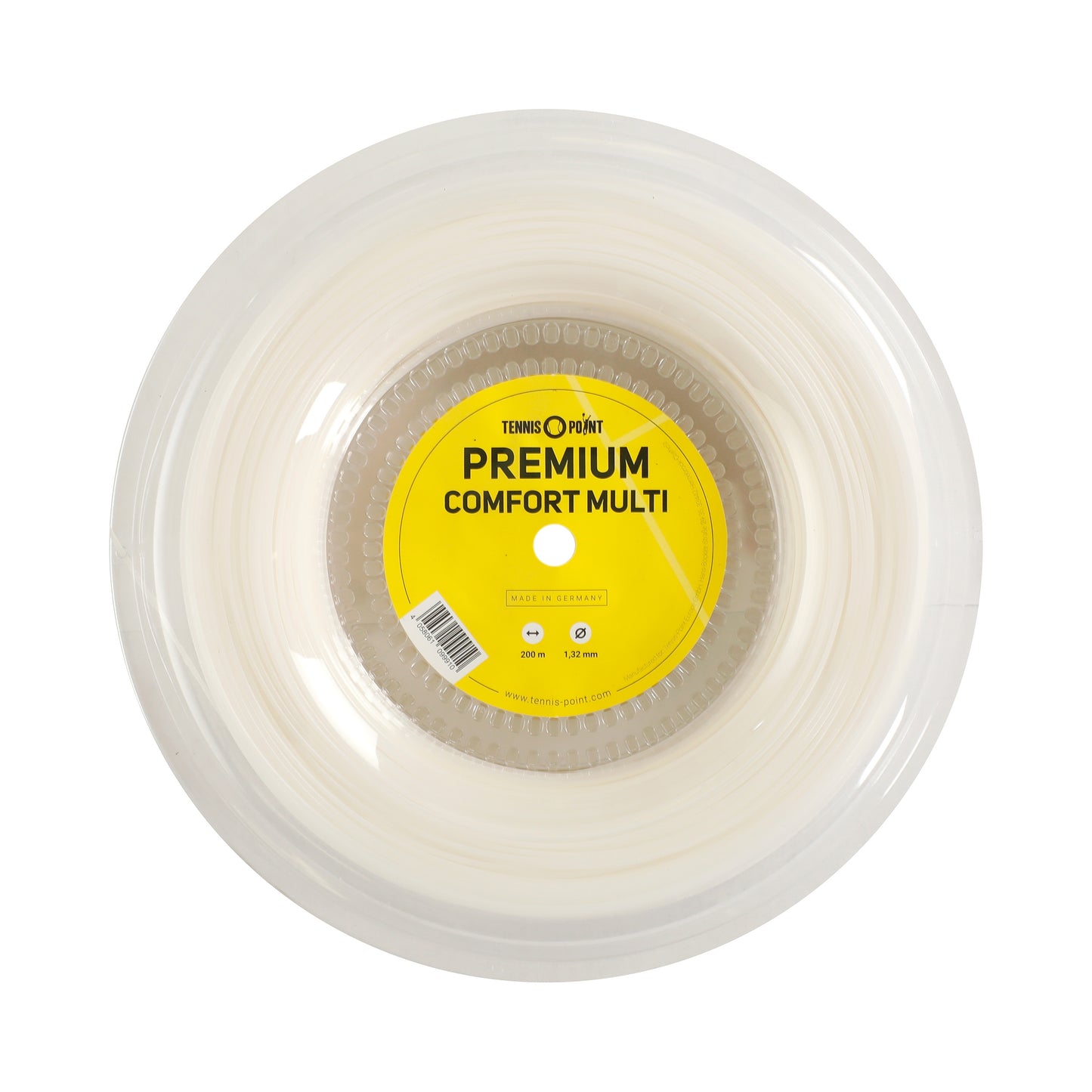 Tennis-Point Premium Comfort Multi Bobine Cordage 200m-Blanc
