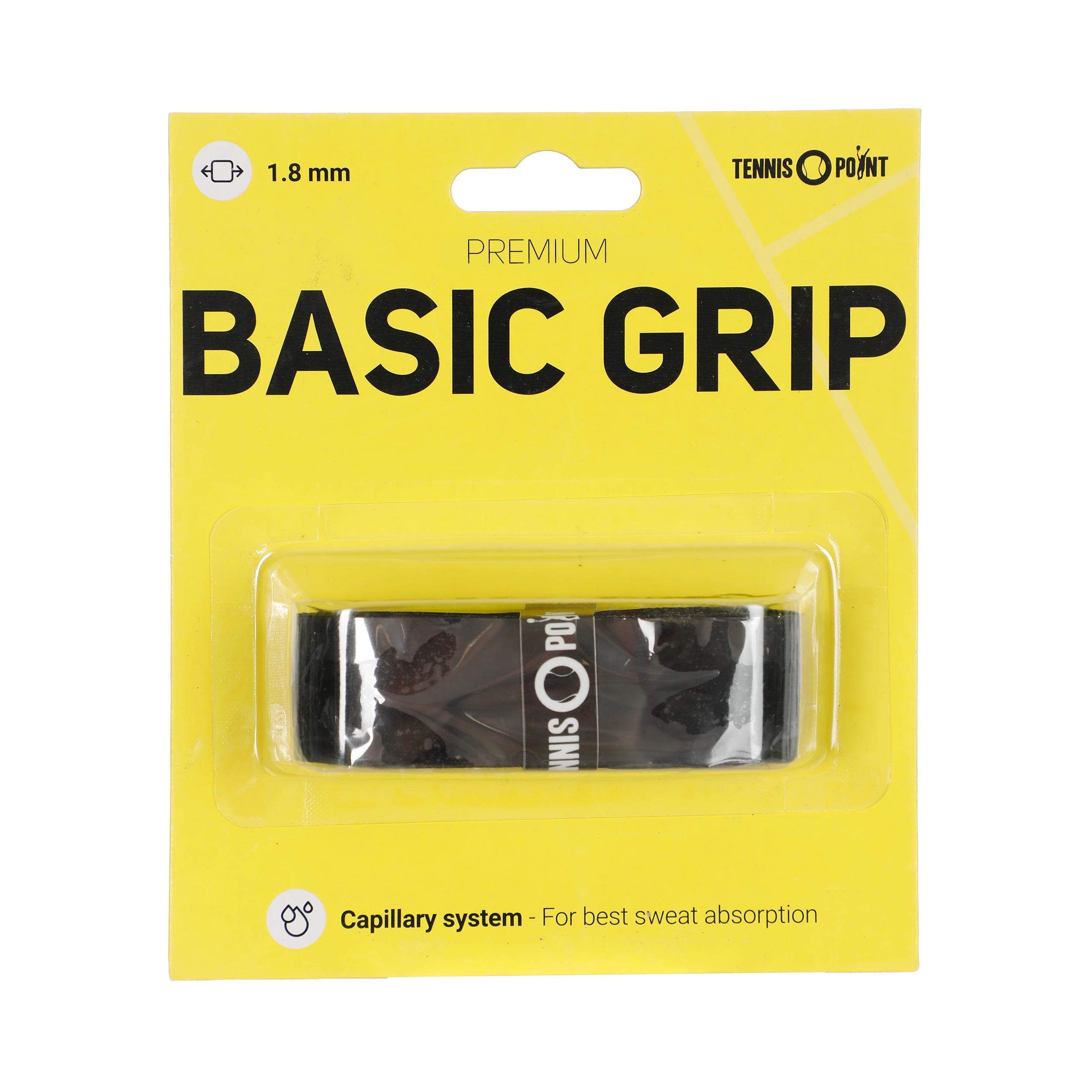 Tennis-Point Premium Grip Verpakking 1 Stuk-Zwart