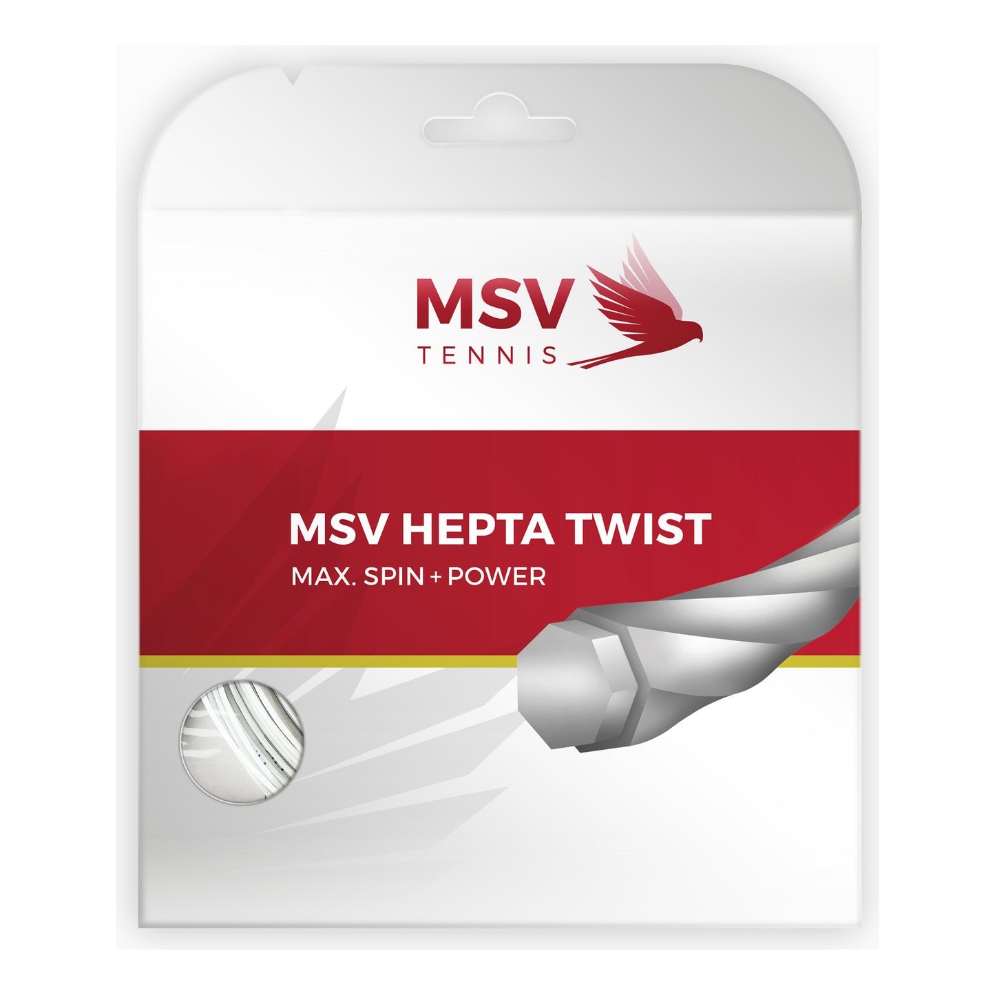 MSV Hepta-Twist Cordage En Garniture 12m-Blanc