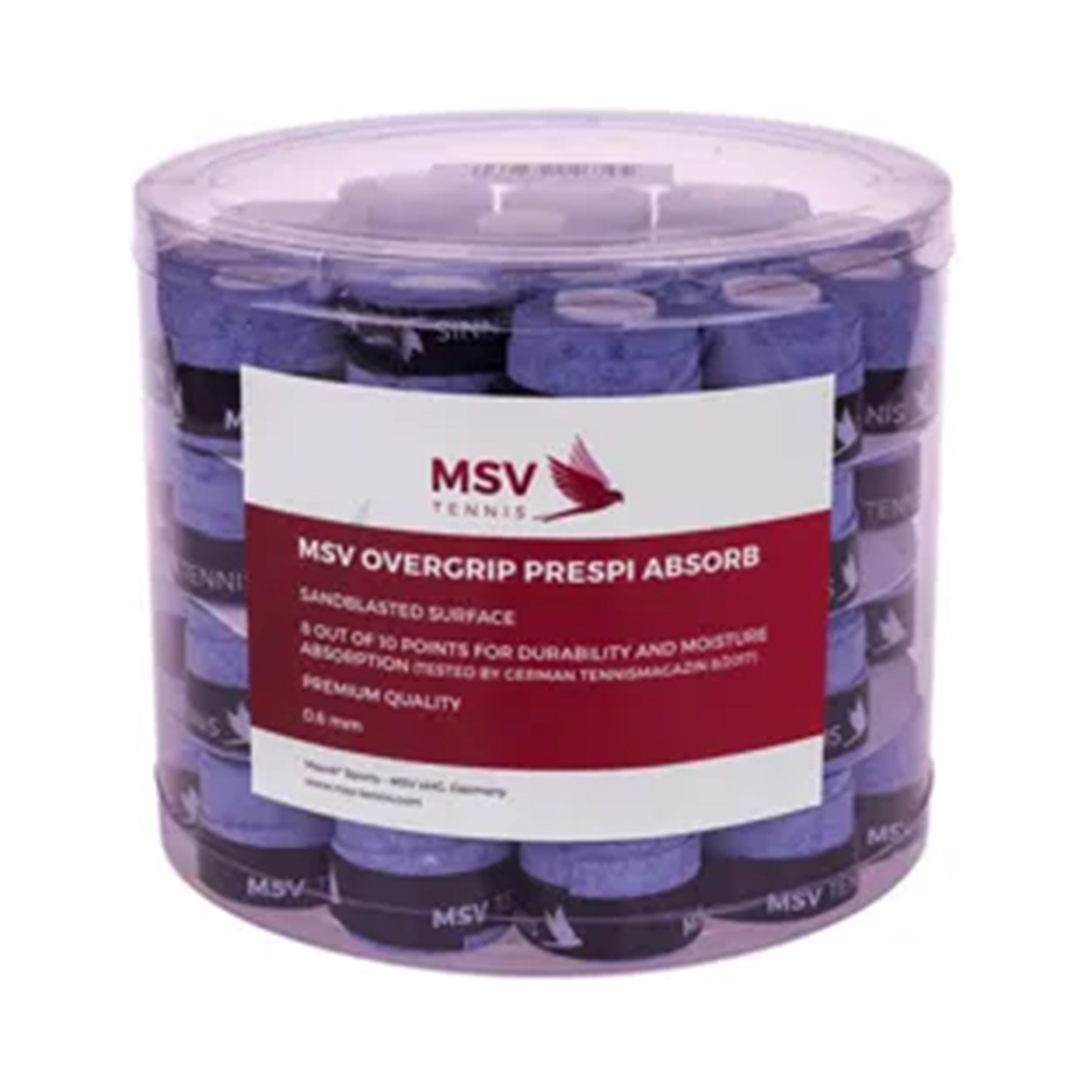 MSV Overgrip Prespi Pack De 60-Bleu Clair