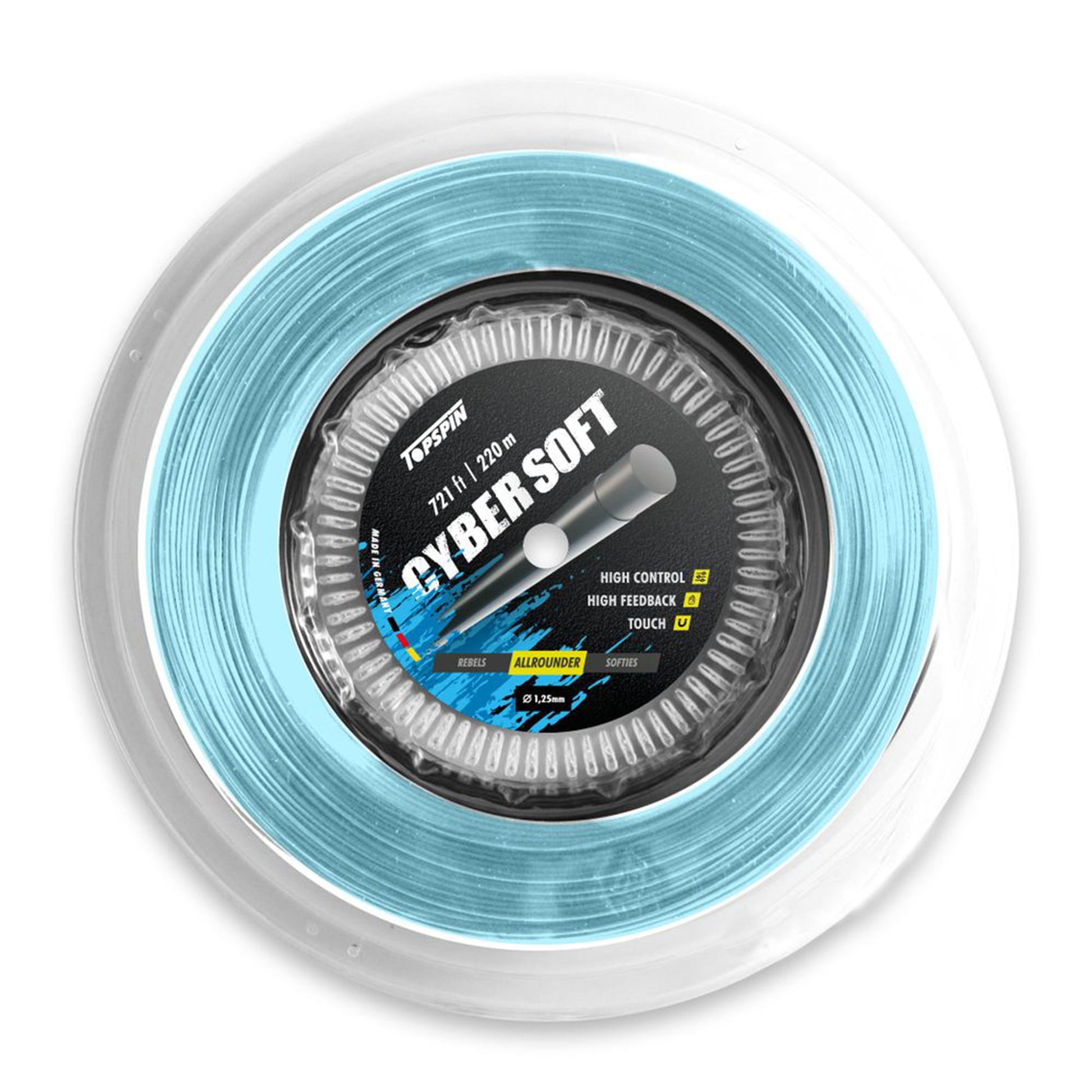 Topspin Cyber Soft Bobine Cordage 220m-Bleu Clair