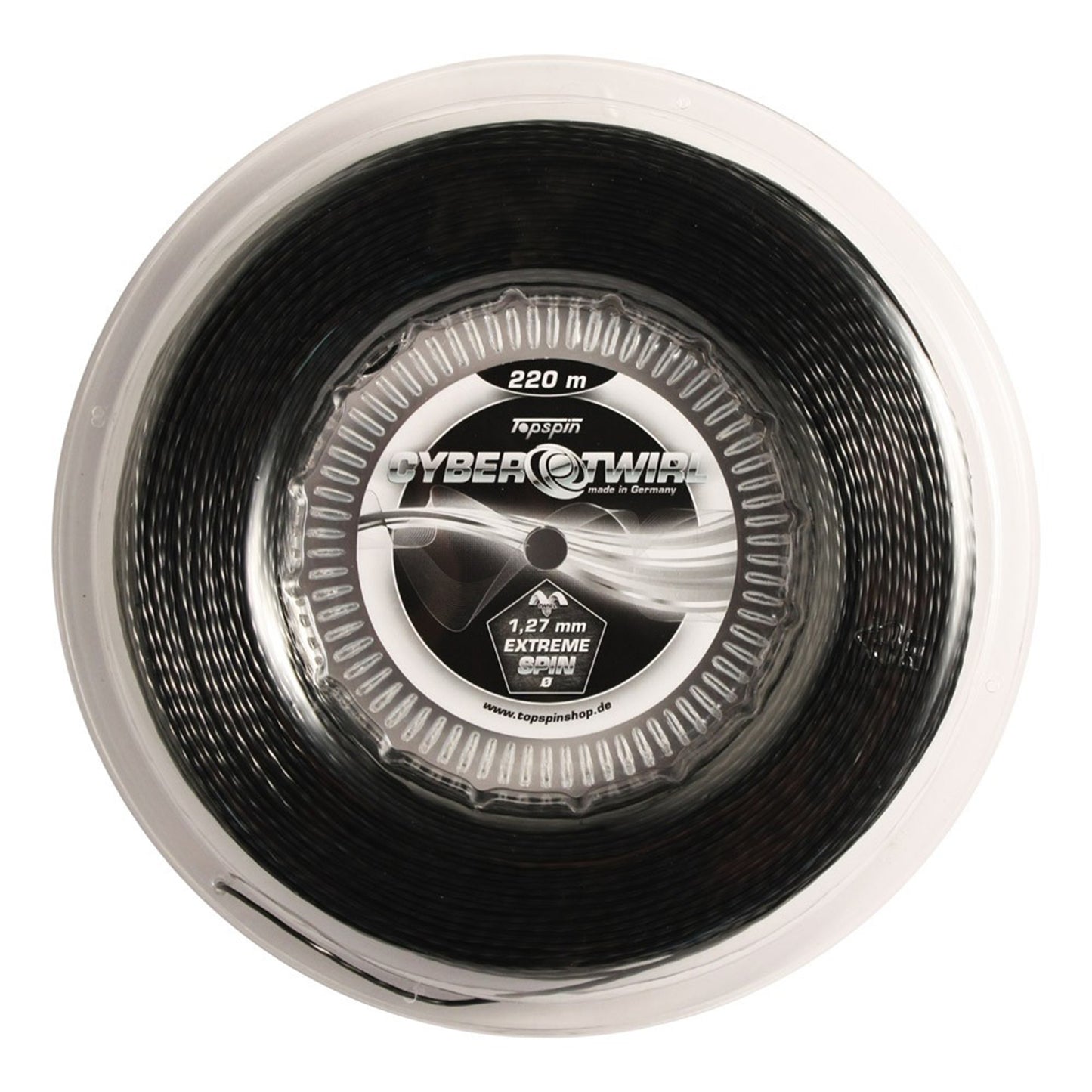 Topspin Cyber Twirl 220m Bobine Cordage-Noir