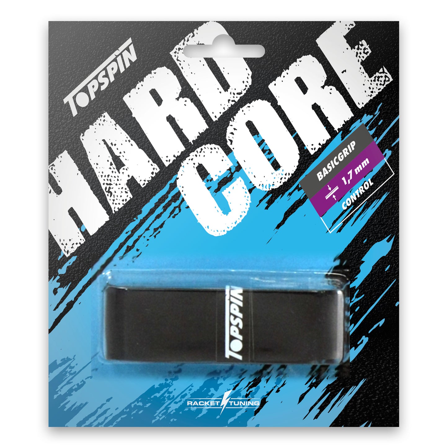 Topspin Hardcore Basic Grip Pack 1 unité-noir