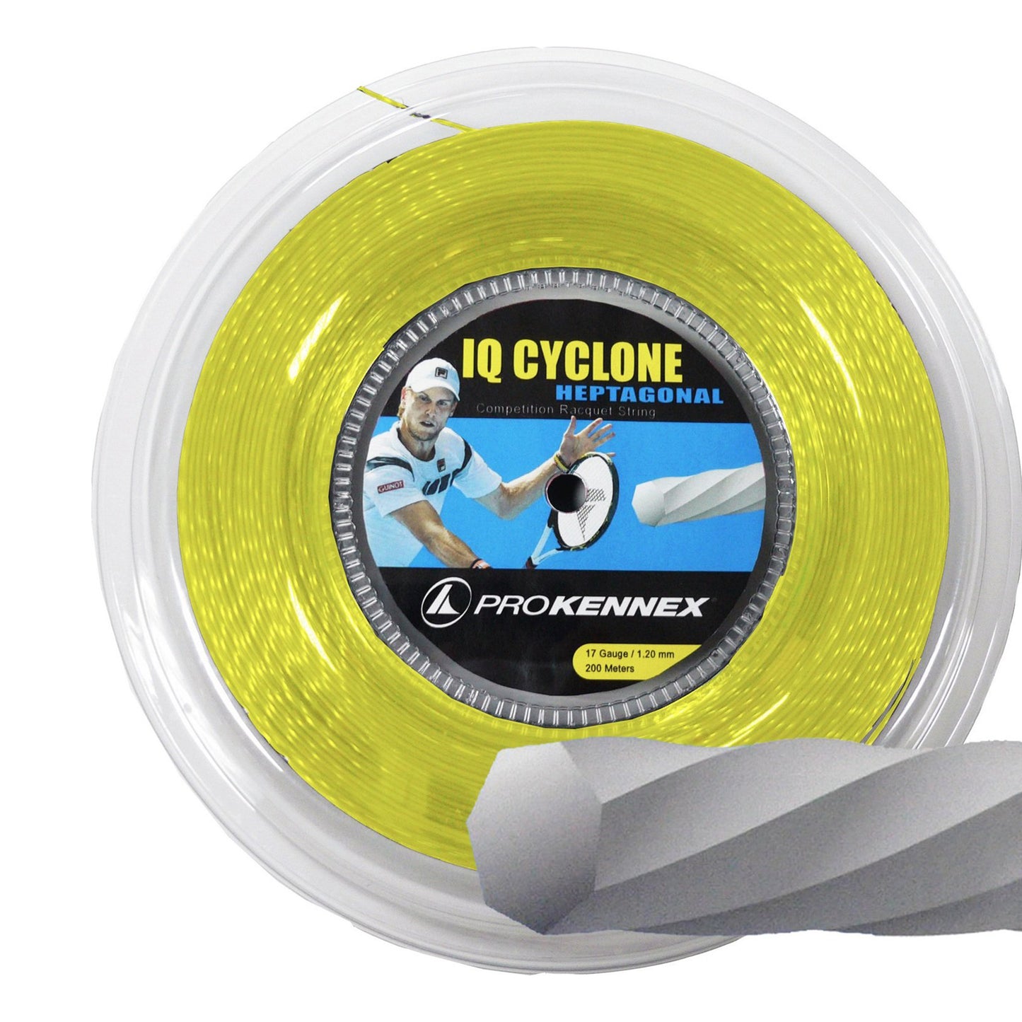 PROKENNEX IQ Cyclone Bobine Cordage 200m-Jaune