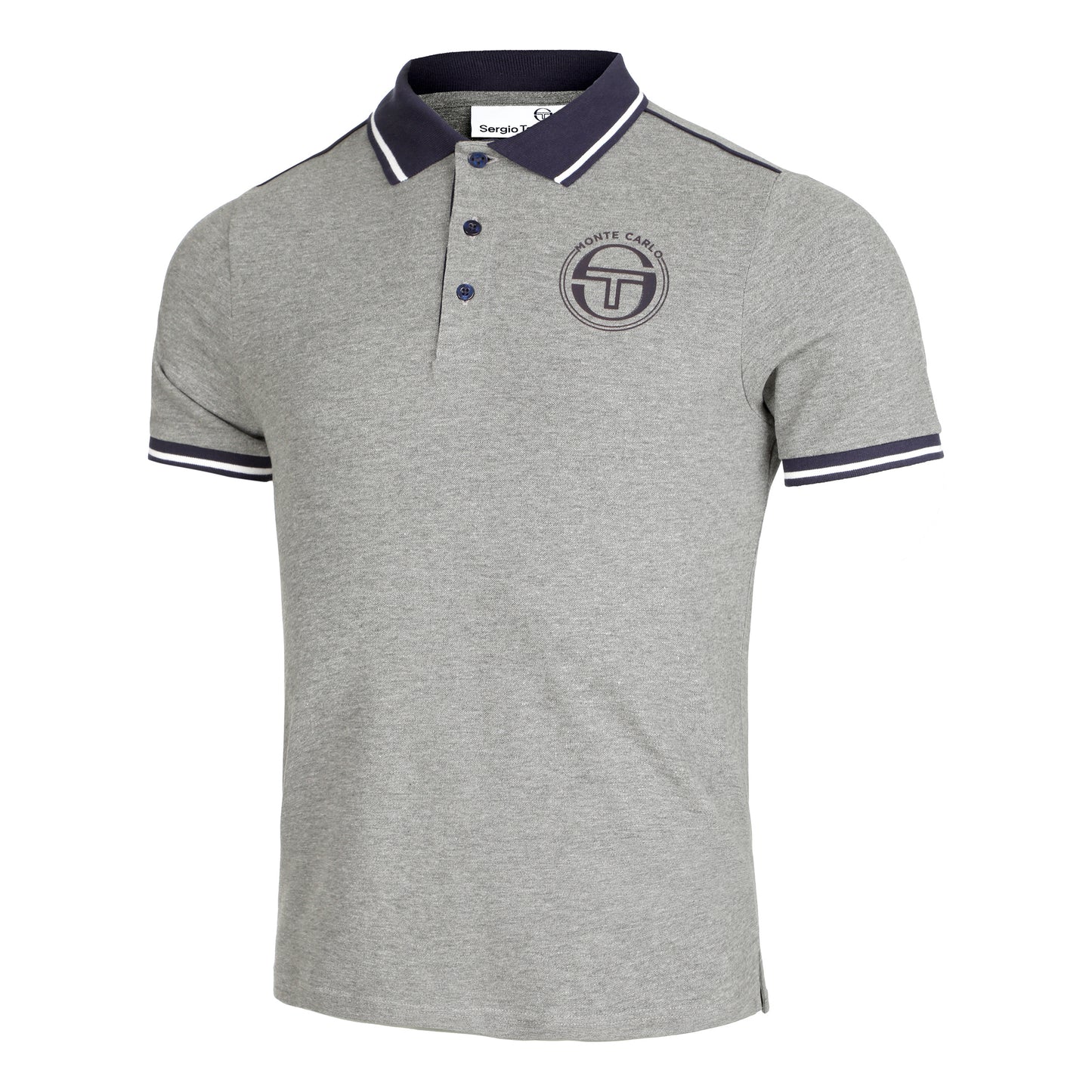 Sergio Tacchini Ranking Staff Polo Hommes - gris foncé, bleu foncé