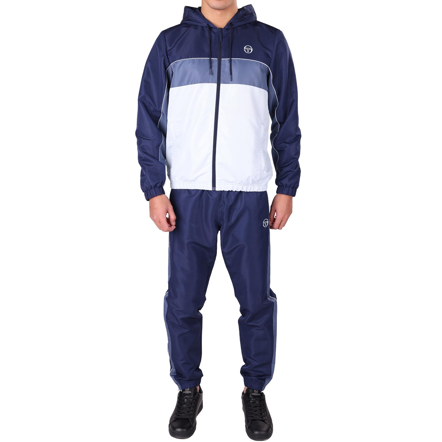 Sergio Tacchini Quarzo Trainingspak Heren - donkerblauw, lichtblauw