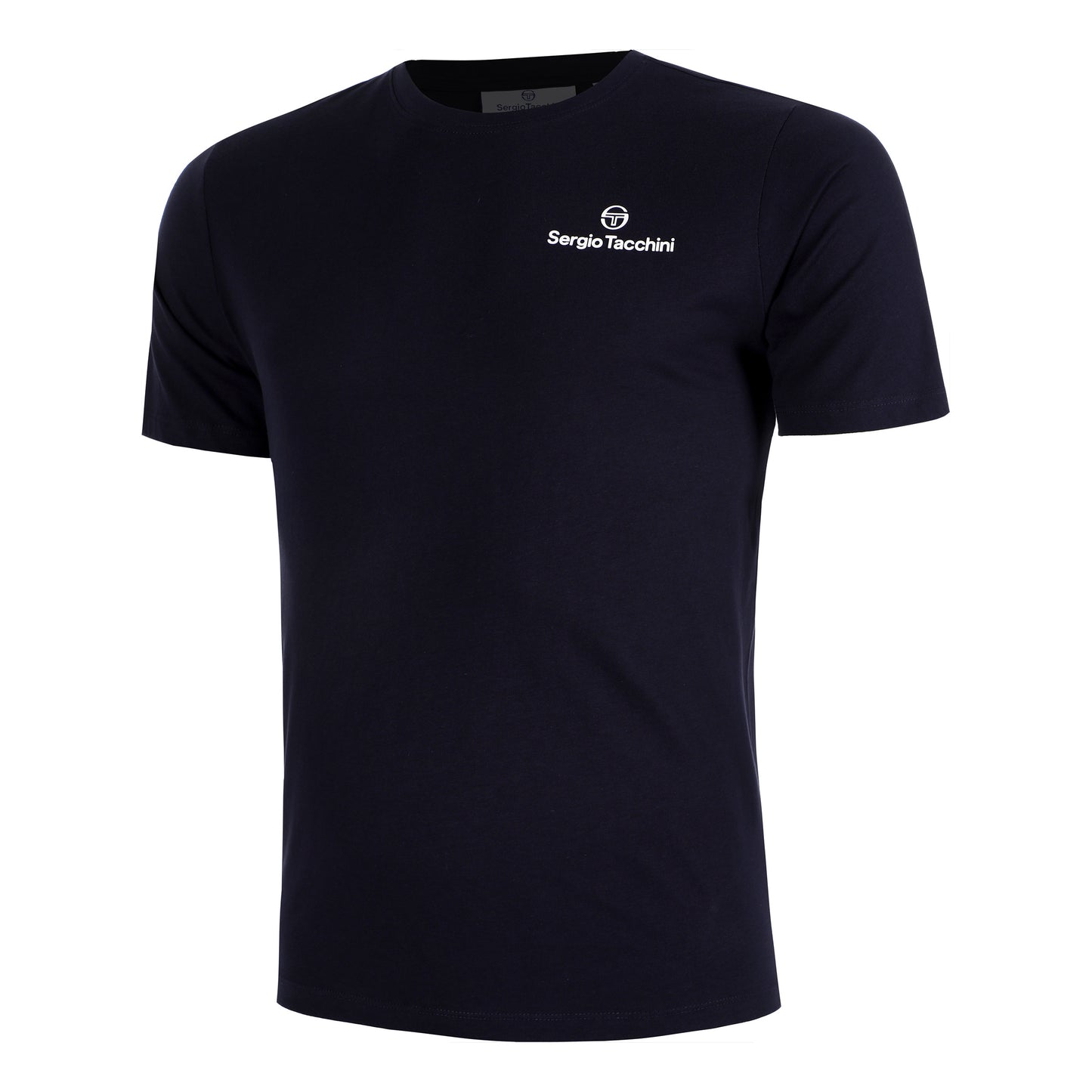 Sergio Tacchini Bold T-shirt Heren - donkerblauw, wit