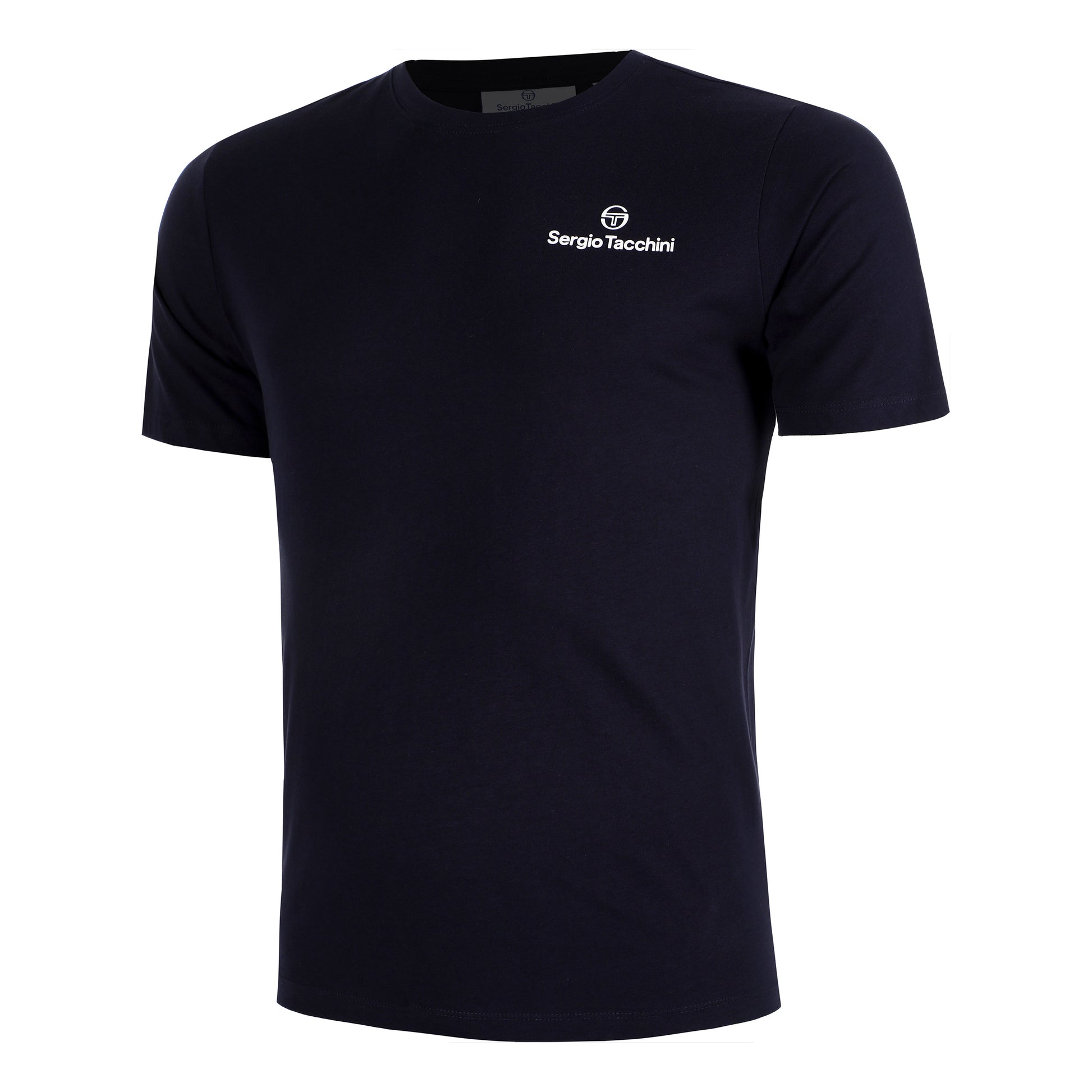 Sergio Tacchini Bold T-shirt Heren - donkerblauw, wit