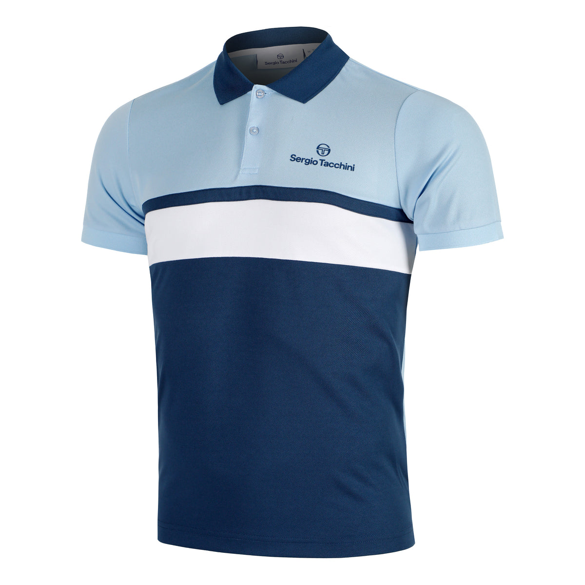 Sergio Tacchini Elfetta Polo Heren - lichtblauw, blauw