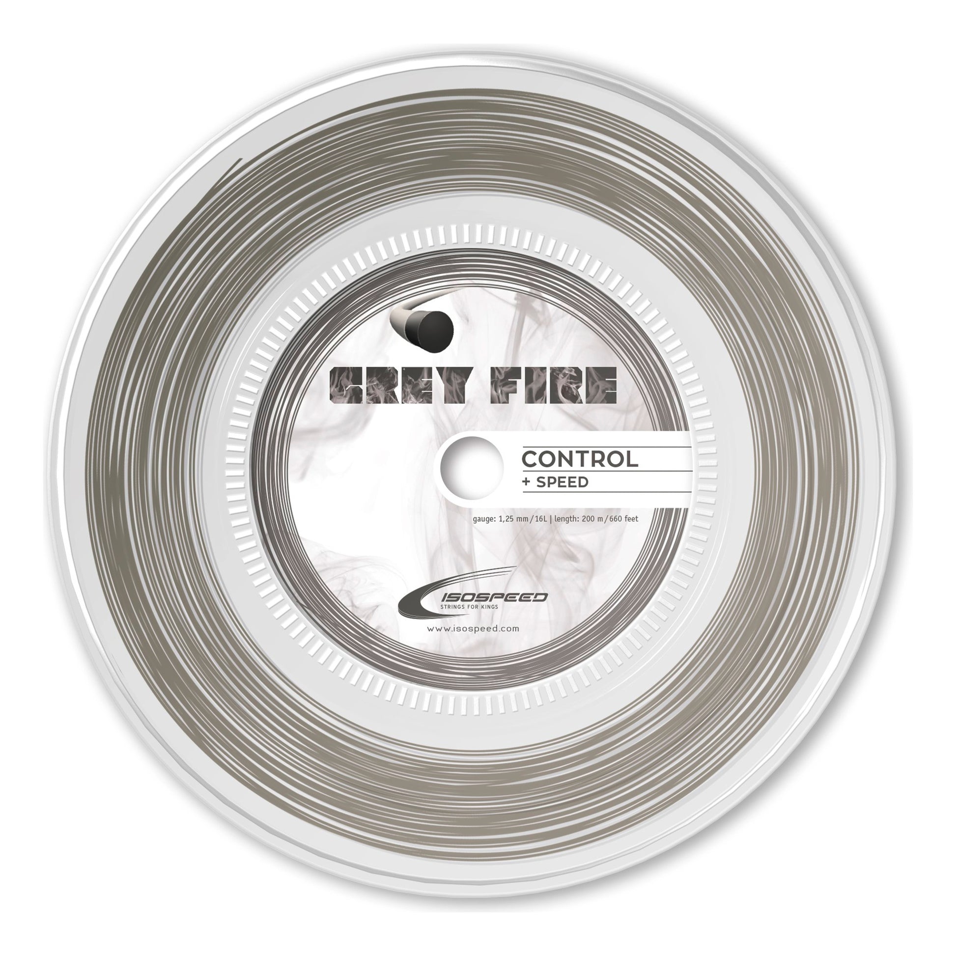 Isospeed Grey Fire Bobine Cordage 200m-Gris