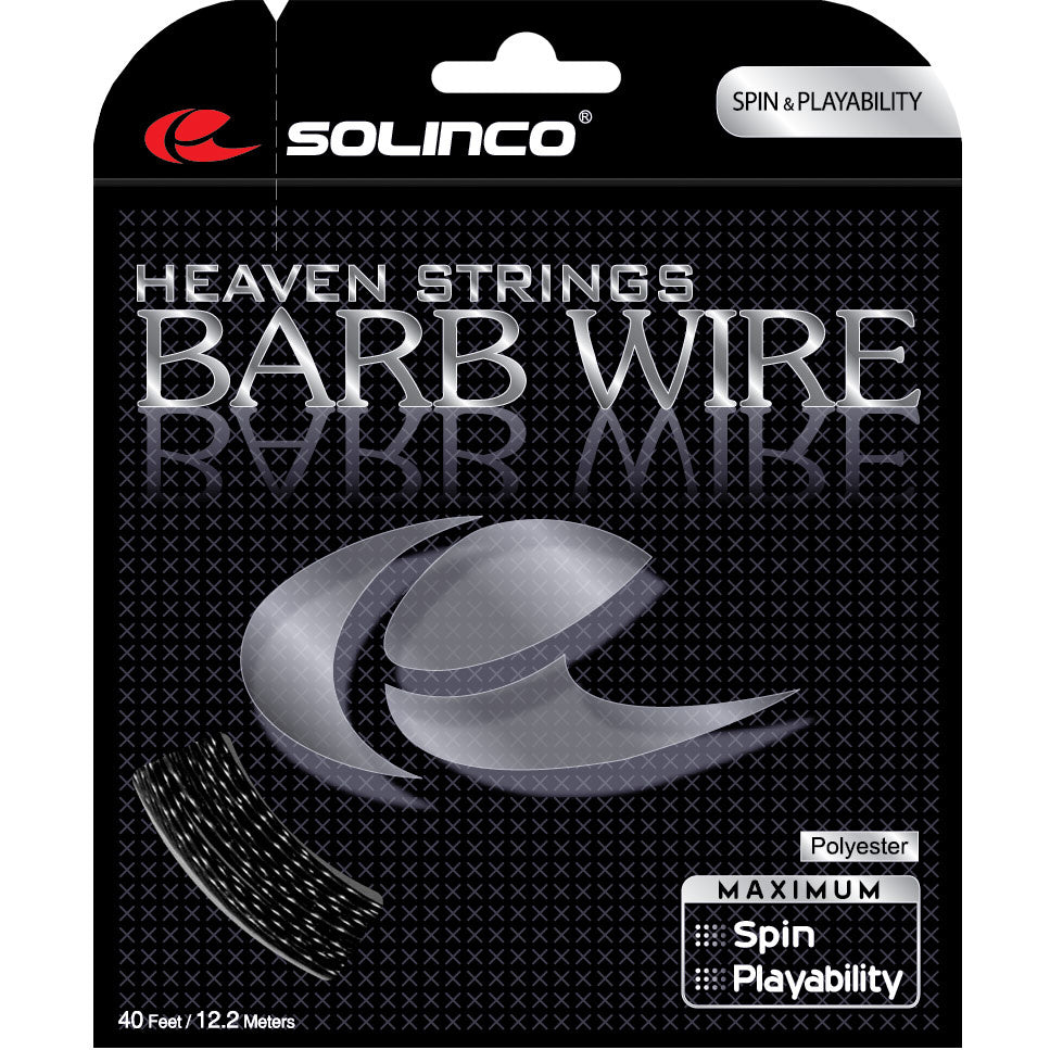 Solinco Barb Wire Set Snaren 12,2m-Zwart