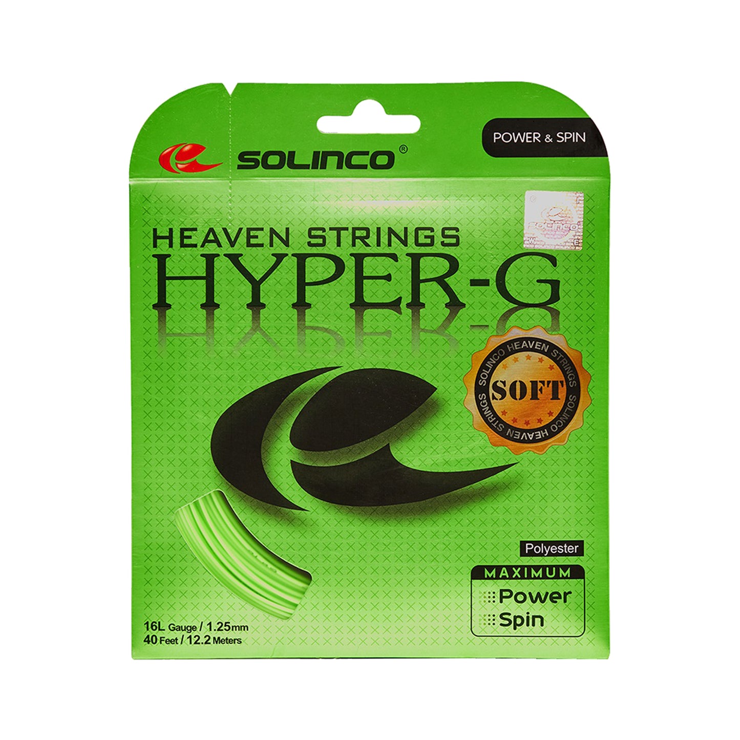 Solinco Hyper-G Soft Cordage En Garniture 12,2m-Vert