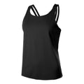 Tank Elastic Tanktop Dames - zwart,