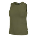 ACE Rib Pocket Tanktop Dames - olijf,