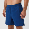 Borg Zip 7 Inch Shorts Hommes - bleu foncé