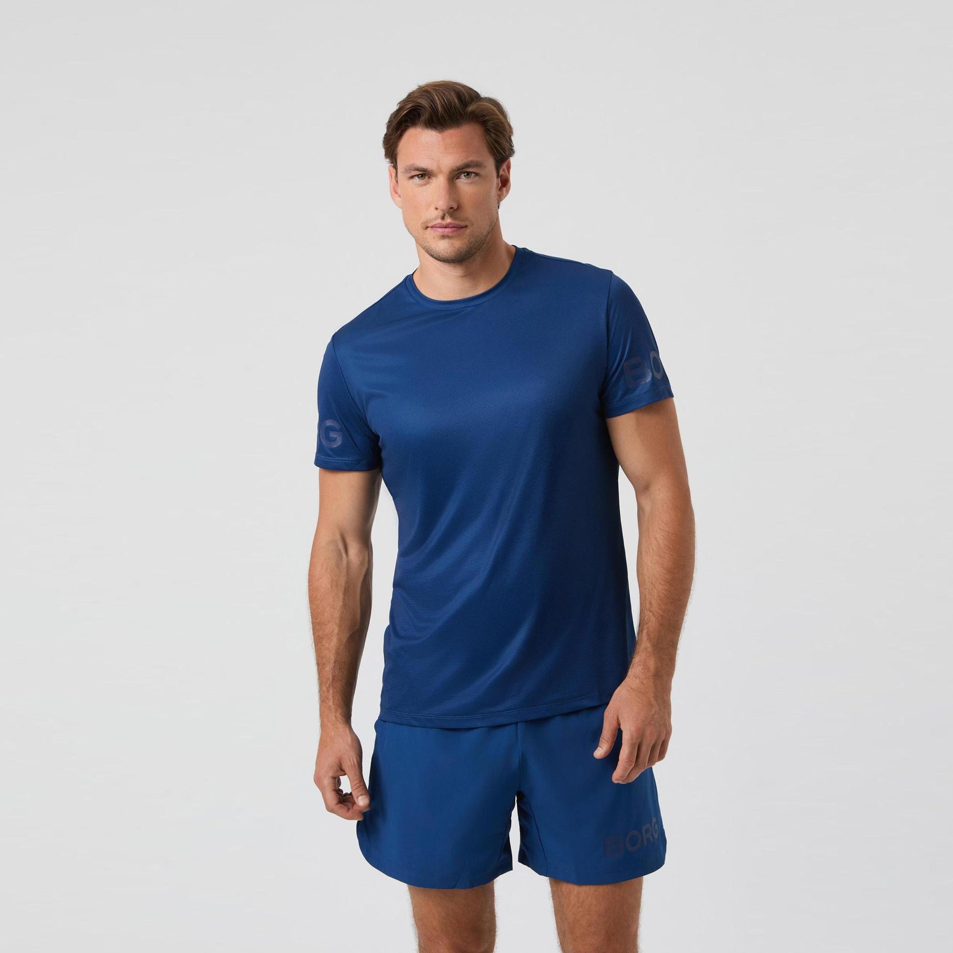Björn Borg Light T-shirt Hommes - bleu foncé