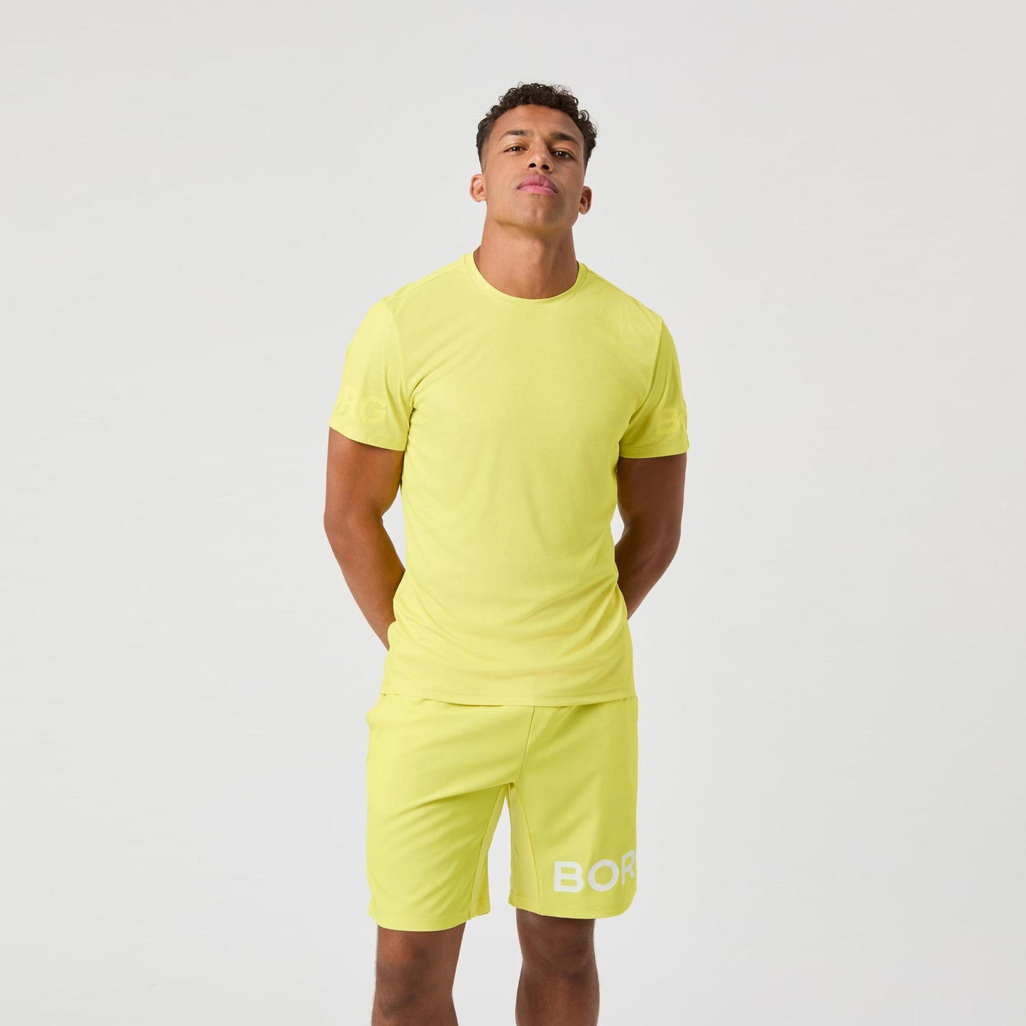 Björn Borg Light T-shirt Heren - citroengeel