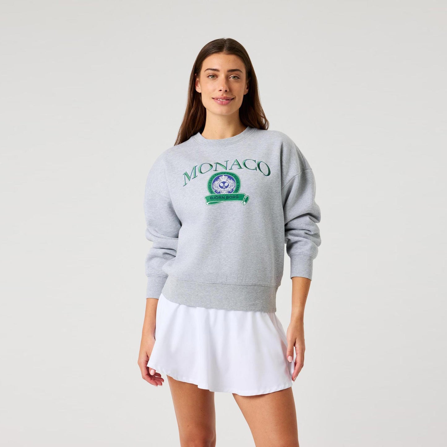Björn Borg Boyfriend Sweatshirt Dames-lichtgrijs