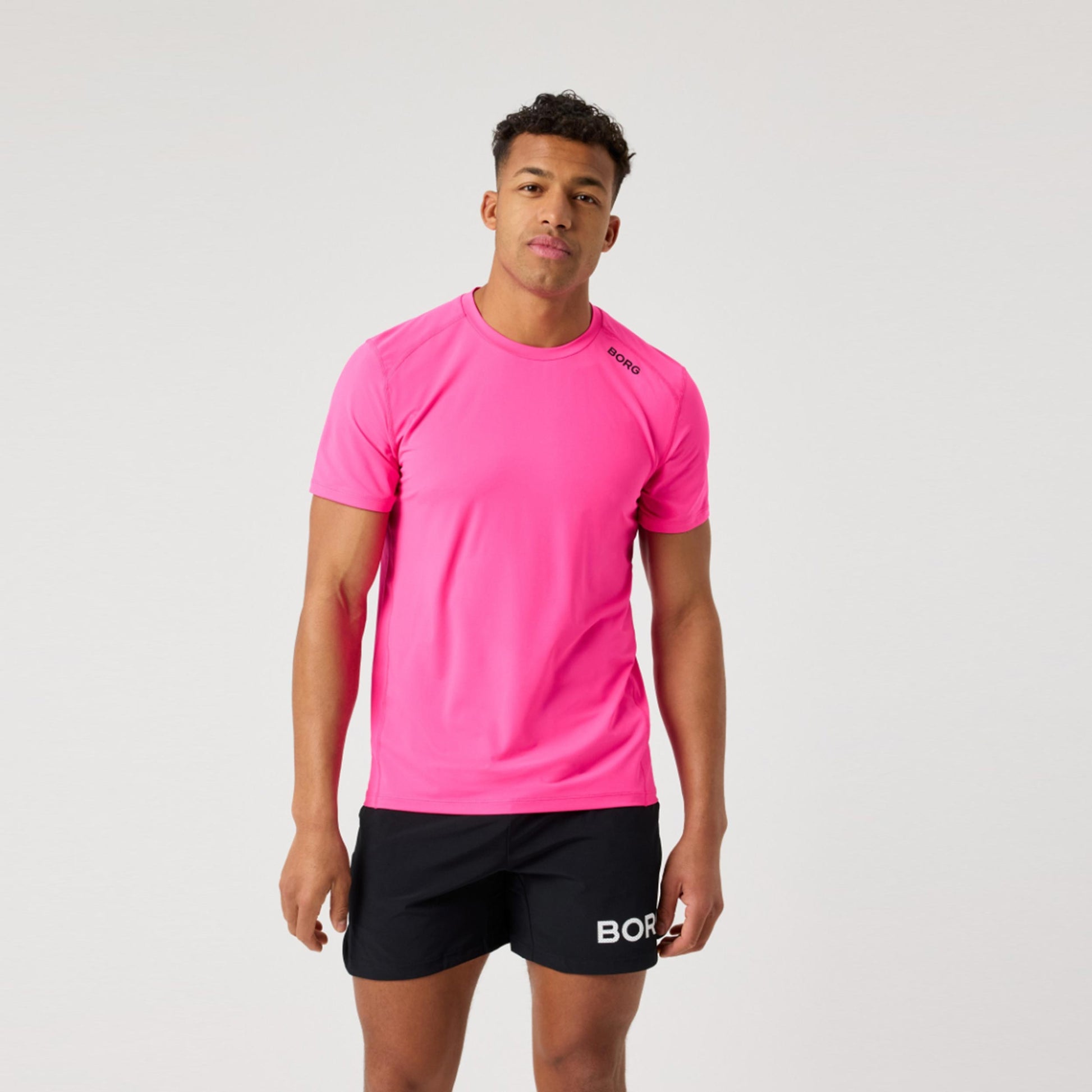 Björn Borg Borg Athletic T-shirt Hommes - rose
