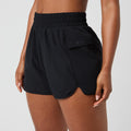Borg Loose Shorts Dames-Zwart