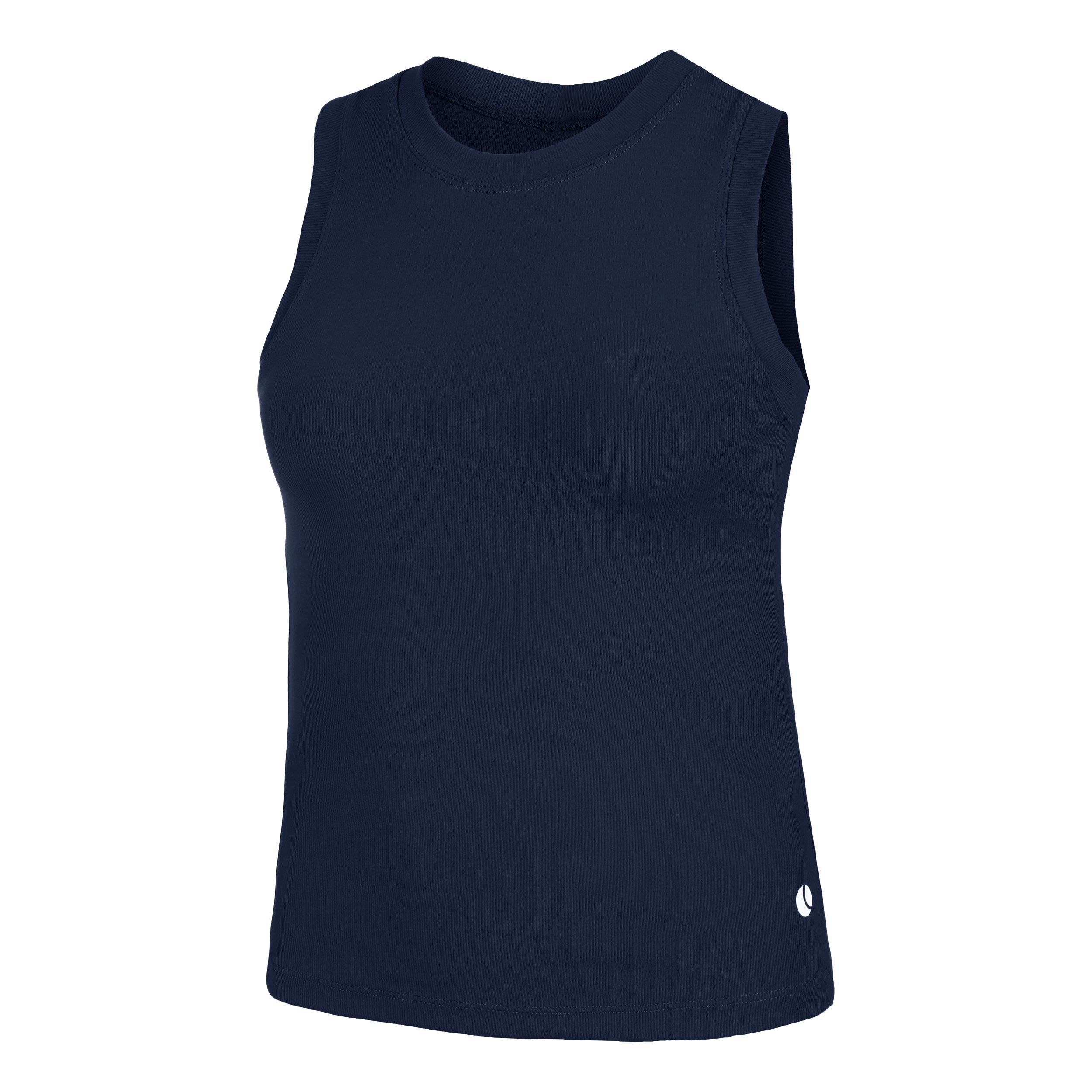 Björn Borg Ace Pocket Ribbed Tanktop Dames - donkerblauw