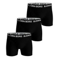 Stretch Boxershort Verpakking 3 Stuks Heren-Zwart