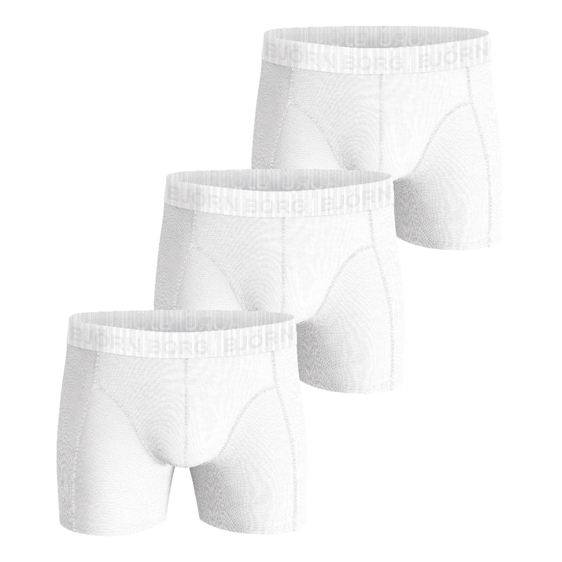 Björn Borg Stretch Boxershort Verpakking 3 stuks Heren - wit,