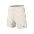 Borg Zip 7 Inch Shorts Hommes - crème