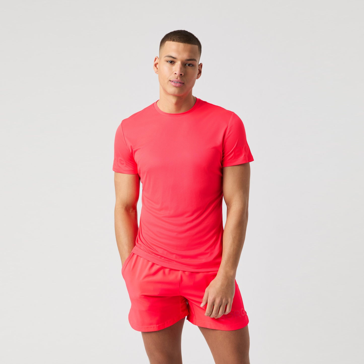 Björn Borg Light T-shirt Hommes - corail