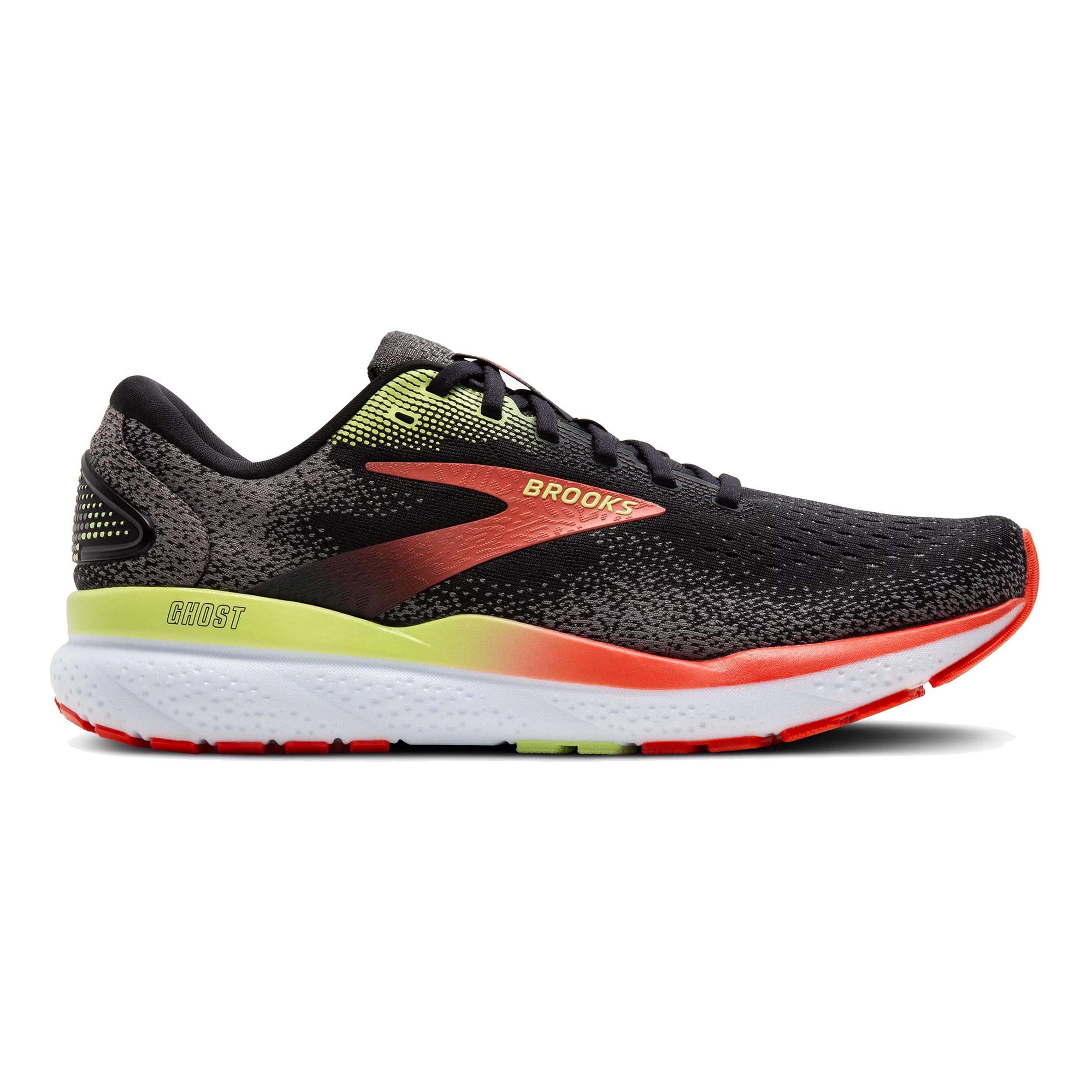 Brooks Ghost 16 Chaussure De Running Sans Stabilisateurs Hommes-Noir,Orange